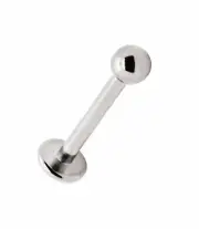 PAIR 16G Labret Ball Studs Surgical Steel Lip Tragus Cheek Ear Helix Daith Rings