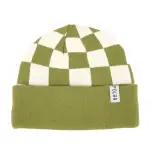 【POLER STUFF】CHECKER KNIT BEANIE 格紋針織帽(沼綠)