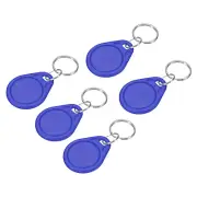 5Pcs RFID Key Fobs UID 13.56MHz Rewritable Proximity IC Smart Token Tag Blue