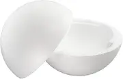 Polystyrene Ball, 2-Piece, Diameter 20 cm, polystyrene Ball, Separable, Half Shells, 1 Piece, White