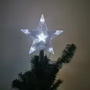 Christmas Star Tree Topper Light 30LED Star Shaped Light for Xmas Tree Home Shop Office -White