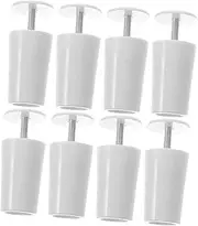 OSOLADY 8pcs Stopper Accessories Car Window Tint Vertical Blind Repair Tabs Commercial Shutter Fittings Blind Shutters Accessories Door Stopper Winder Louver Mite Cup Aluminum Alloy White