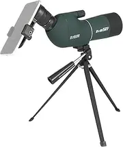 SVBONY SV28 Plus 15-45x50 Spotting Scopes, FMC Bak4 Waterproof Fogproof Spotter Scope with Phone Adapter and Tripod for Target Shooting, Bird Watching, Hunting