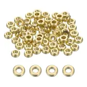 120 Pcs Flat Round Spacer Beads 3mm Brass Heishi Beads for Jewelry Making