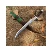 Custom Handmade Carbon Steel Blade Gurkha Seax Sword | Hunting Sword | Camping