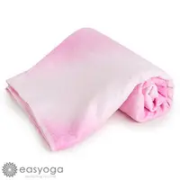 在飛比找PChome商店街優惠-easyoga 瑜珈鋪巾 超細纖維漸層瑜伽鋪巾 - 漸層粉 