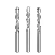 1/3PCS 6mm 6.35mm Shank Solid Carbide Bearing Guided Two Flute Flush Trim Router Bits Woodworking Milling Cutters Z06AT3