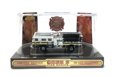NEW! CODE 3 Collectibles 1998 Chiefs Edition #1 Seagrave Pumper, #12250