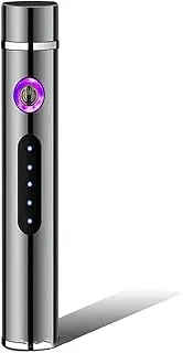 Nomel Double Arc Lighter, USB Rechargeable, Plasma, Metal, Black, Sleek, Modern, Classic, Portable, Electric Arc Lighter