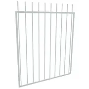 ProtectorAl 975 W x 1200mm H Pearl White Aluminium Picket Top Pool Gate