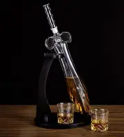 LUJII Heroic Sword Whiskey Decanter Set for Brave Hero, Liquor Dispenser with...