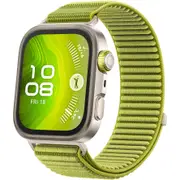 Huawei Fit 4 Pro Gold Aluminium Case Watch (Green Waven Sport Strap)