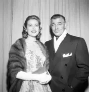 Clark Gable and actress Grace Kelly in Los Angeles 1952 Old Photo 1