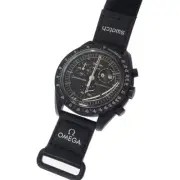 OMEGA SWATCH Swatch Mission to the Moon Phase Snoopy SO33B700 Watch Quartz Black