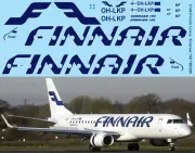 1/144 Decals for Finnair Livery Decals for Embraer 190 Decal TBD298