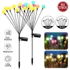 1/2pc Solar Powered Firefly Lights Garden Decor Landscape 8/10LED Firework Light