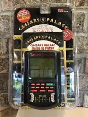 Vtg Tiger Electronic 1994 Caesars Palace How To Win At Poker Handheld Game / VHS