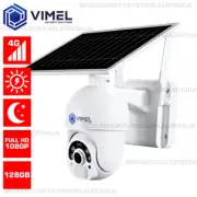 Construction Site Camera 4G PTZ 128GB Security Solar Battery PIR Outdoor SIM