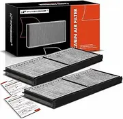 A-Premium 2-PC Cabin Air Filter with Activated Carbon Compatible with Mazda 2 2011-2018 L4 1.5L, Replace# D65161J6X