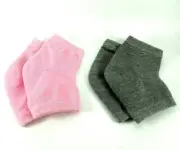 Heel Gel Socks Compression Open Toe Recovery Dry Hard Cracked Skin Moisture 2pk