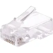 DOSS RJ45 CAT5 8P8C Modular Plug To Suit Solid Core Cable