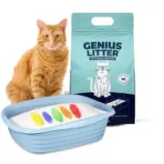 Indicating Cat Litter with Non-Clumping Lightweight Color Changing Silica Cry...