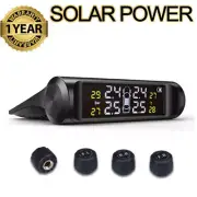 Wireless Solar LCD Car SUV TPMS Tire Tyre Pressure Monitor System W/4 Sensor (for: Fiat)
