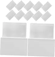 GOOHOCHY 12Pcs PVC Portable Magnifier Bookmark Card Compact Magnifying for Reading Menus Newspapers and Print Convenient Credit Card for Easy Portability and Everyday Use