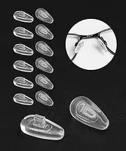 LenzProse 6 Pairs Replacement Nose Pads Nosepiece for Oakley Socket 5.0/Socket 5.5/Sway Bar/Limit Switch/Extender/Contrail/Barrelhouse OX3173 OX3174 OX3217 OX3218 OX5073 OX5076 OX5119 OX5121 OX3249