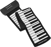 Vaguelly 61 Keys Portable Piano Boys and Girls Digital Keyboard Silicone Piano Instrument Musical Instrument for Children