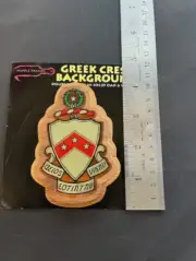 Phi Kappa Tau Fraternity Wood Wooden Crest (4") Double Raised