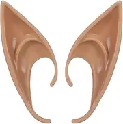 Elf Ears for Halloween Cosplay 1 Pair Cosplay Fairy Pixie Elf Ears Nature khaki-12cm