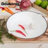 在飛比找遠傳friDay購物優惠-Deukönig 德京烈焰橘 法瑯鑄鐵煎烤盤典藏組 (TOM