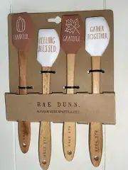 Rae Dunn Fall Thanksgiving 4 Piece Mini Spatula Set NEW 2020