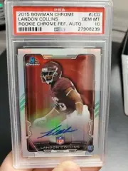 2015 Bowman Chrome #LCO. Landon Collins. Auto. REF. Rookie. RC. PSA 10
