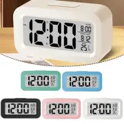 Digital Alarm Clock with Large Screen Display and Calendar Thermometer