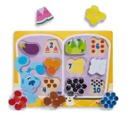 Melissa & Doug Blue's Clues & You! Wooden Chunky Puzzle - Fridge Food