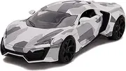 Jada Toys HyperSpec Lykan Hypersport 1:24 Scale Diecast Vehicle, White/Camouflage