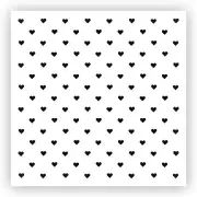 Heart Background #3 Stencil - Choose a Size - Laser-Cut Reusable Plastic