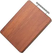 Wooden Chopping Boards For The Kitchen, Wooden Chopping Boards For The Kitchen Counter, Thick Butcher Block, Non-Slip Board With Stainless Steel Hangers And Stand For Meat, Cheese Board, Vegetables(40