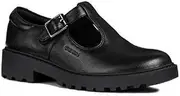 [Geox] Girls J Casey G. E Leather School Shoe (UK Size: 1.5 UK) (Black)
