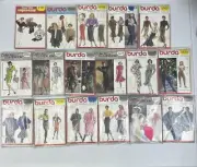 Lot of 17 Vintage Burda Sewing Patterns Uncut Sealed