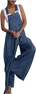 [Generic] Long Sexy Jumpsuits Womens Bib Ripped Jumpsuits Jeans Casual Washed Rompers Denim Overalls Denim Women's Jumpsuit Tropical Romper Plus Size