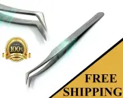Professional False Eyelashes Tweezer Extension Eye Lashes Tools Stainless Steel