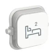 Clipsal Iconic 40BD2R-VW - Bed 2 Dolly Rocker - Vivid White - Single Buy