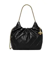 Tory Burch Mini Fleming Drawstring Tote Bag One size black