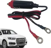 Male Plug 12V - 12V/24V Extension Cable Connector Socket | Stable Male Fused Socket Cord Bakelite Auto Replacement for Adults Enthusiasts Beginners