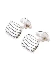 [MJ Bale] Tudor Cufflink in Sterling Silver