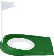 Golf Putting Cup - 6.81 Inches Flag Putt Training Hole - Golf Training Putters Equipment - Portable Golf Hole Trainer with Realistic Flag, for Indoor Outdoor, Backyard Greens