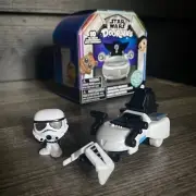 Disney Doorables Star Wars Galactic Cruisers - Stormtrooper + Speeder Bike New